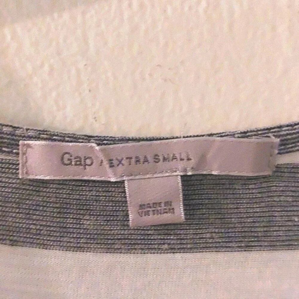 Gap Asymmetrical Sundress White/Dark Gray Size XS - Picture 7 of 10